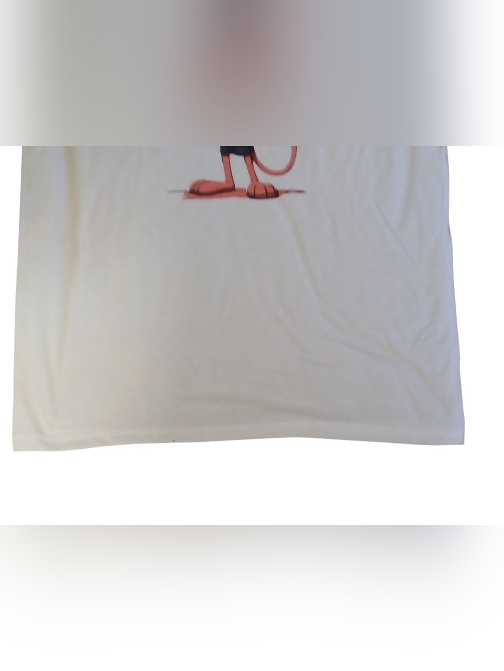 Access - NWOT,BRAND NEW The Pink Panther,Unisex White Short Sleeve Shirt, Size L - Picture 7 of 9
